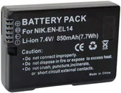 Akumulatory do aparatów dedykowane - Conrad energy Akumulator zamienny EN-EL14 Akumulator do aparatu energy 7.4 V 850 mAh - miniaturka - grafika 1