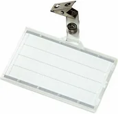 Identyfikatory - Biella Identyfikator DONAU holder z klipsem DN810 - miniaturka - grafika 1