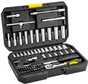 Topex Klucze nasadowe 1/4 72 elementy 38D693 - Klucze i nasadki - miniaturka - grafika 2