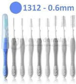 Szczoteczki międzyzębowe - GUM Butler Sunstar Trav-Ler (1312) 1szt. - szczoteczka międzyzębowa 0.6mm (wrzos - miniaturka - grafika 1