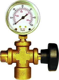 REMS Łącznik z manometrem i zaworem odcinającym 115110 - Inne urządzenia budowlane - miniaturka - grafika 2