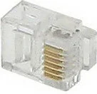 Akcesoria do monitoringu - Abcvision WTYK TELEFONICZNY MODULARNY RJ12 6P6C - miniaturka - grafika 1