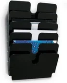 Pojemniki biurowe - Durable FLEXIPLUS A4 6 poziomych pojemników na dokumenty LANDSCAPE, kolor czarny - miniaturka - grafika 1