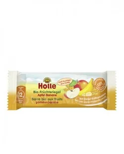 Holle Bio Batonik owocowy dla dzieci o smaku jabłkowo-bananowym 25g - Przekąski dla dzieci - miniaturka - grafika 2