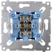 Wyłączniki światła i elektryczne - Kontakt Simon SW7M Łącznik krzyżowy (mechanizm) 10AX, 250V~, szybkozłącza - miniaturka - grafika 1