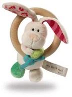 Grzechotki dla dzieci - Nici My First Drewniany chwytak Zajączek Tilli z dzwonkiem 37433 - miniaturka - grafika 1