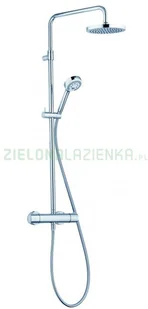 Kludi Logo Zestaw prysznicowy natynkowy z termostatem chrom 6809205-00 - Zestawy prysznicowe - miniaturka - grafika 2