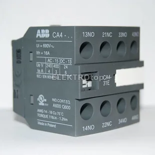 ABB Styk pomocniczy CA4-01 1SBN010110R1001 - Kostki, złączki, wtyczki - miniaturka - grafika 2
