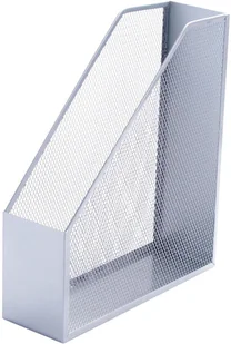 Q-CONNECT POJEMNIK NA DOKUMENTY METALOWY SREBRNY KF00845 - Pudła i kartony archiwizacyjne - miniaturka - grafika 3