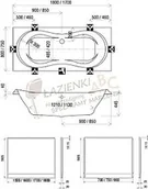 Nogi i stelaże do wanien - Ravak Stelaż 75 Campanula, Sonata, Nerida DESIGNOWE WANNY GPX2240016 - miniaturka - grafika 1
