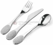 Sztućce dla dzieci - Tramontina CATTY zestaw 3-cz. 66971/000 - miniaturka - grafika 1