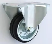 Kółka i bloczki - Zabi Koło metalowo-gumowe w obudowie stałej fi 80 - miniaturka - grafika 1