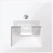 Klawisze i ramki - Merten System M Biały połysk Pokrywa gniazda RJ45 MTN296219 - miniaturka - grafika 1