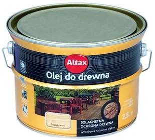 Altax Olej do drewna bezbarwny 2 5 l - Farby i impregnaty do drewna - miniaturka - grafika 2