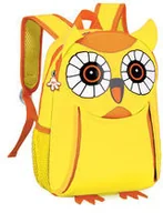 Plecaki szkolne i tornistry - Spokey Plecak neoprenowy Sowa żółty - miniaturka - grafika 1