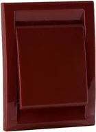 Gniazdka elektryczne - Beam Gniazdo ścienne DECO plastikowe czerwone - miniaturka - grafika 1