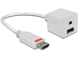 Delock ADAPTER DISPLAYPORT(M)->DISPLAYPORT(F) + DISPLAYPORT MINI(F) - 61751 - Akcesoria do monitorów - miniaturka - grafika 4