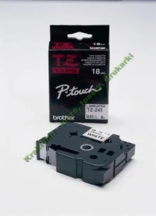 Brother Taśma biała z czarnym nadrukiem TZ241; 18 mm - Taśmy do drukarek barwiące - miniaturka - grafika 5