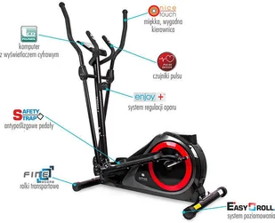 Sapphire + Pas Neoprenowy (THUNDER II SG-511E CZARNO-SREBRNY + PAS) - Orbitreki - miniaturka - grafika 7