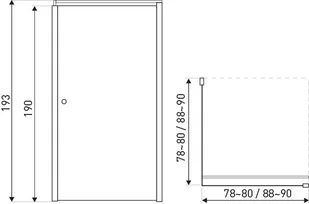 Novoterm Kerra Lydia FL 80x80 profil chrom szkło transparentne - Kabiny prysznicowe - miniaturka - grafika 2