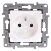 Gniazdka elektryczne - Legrand Gniazdo 2p+z 16a z przesłoną białe 664536 - miniaturka - grafika 1