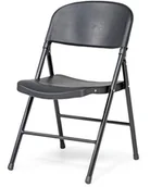 Fotele i krzesła ogrodowe - AJ Krzesło składane Czarne siedzisko 116392 - miniaturka - grafika 1