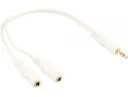 Kable - InLine Kabel Stereo Rozgałęźnik 3.5mm Stereo męski - 2x 3.5mm Stereo jacks biały (V13H134A37) - miniaturka - grafika 1