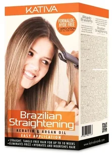 Kativa Zestaw Straightening kuracja keratynowa z arganem do wygładzania i prosto - Odżywki do włosów - miniaturka - grafika 2