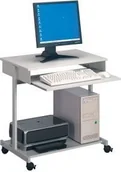 Stoły i stoliki do biura - Durable Stolik do komputera STANDARD szary - miniaturka - grafika 1