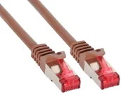 Kable miedziane - InLine 76420 K kabel S/FTP Patch ( MHz, PCW, miedź, 20 m) Brązowy 76420K - miniaturka - grafika 1