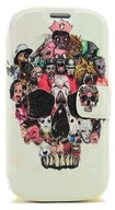 Etui i futerały do telefonów - Samsung Galaxy S3 I9300 i9305 LTE składane ze sztucznej skóry trupia czaszka Skull etui ochronne pokrowiec etui Case thematys - miniaturka - grafika 1