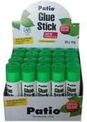 Przybory szkolne - Patio Klej w sztyfcie Crystal Glue 15g display 20 sztuk - miniaturka - grafika 1