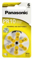 Baterie i akcesoria - Panasonic Baterie do aparatów słuchowych PR10 6szt - miniaturka - grafika 1