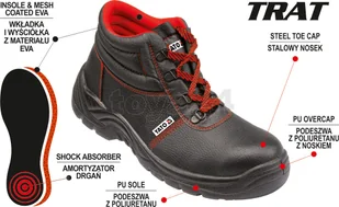 YATO Trzewiki robocze TRAT S1 rozm.42 - YT-80736 - Obuwie robocze - miniaturka - grafika 3
