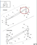 Części i akcesoria do maszyn rolniczych - CNH KOŃCÓWKA DRĄŻKA PRAWA NEW HOLLAND 86507389 - 86024885 - miniaturka - grafika 1