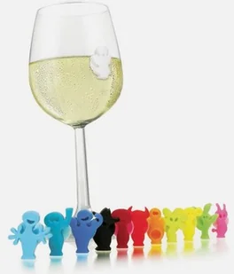 Vacu Vin znaczki na szklanki kieliszki imprezowe ludki uniwersalne twm_1006933 - Naczynia i sztućce jednorazowe - miniaturka - grafika 2