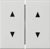 Wyłączniki światła i elektryczne - Gira 011 01135884 Klawisze System 55 z symbolami strzałek (kolor: biały z p - miniaturka - grafika 1