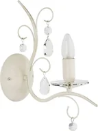 Lampy ścienne - Alfa Kinkiet klasyczny 1pł MONA Biały 18540 - miniaturka - grafika 1