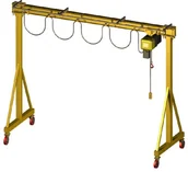 Inne urządzenia budowlane - 33948184 Wciągarka bramowa skręcana DELTA 300 (udźwig: 500 kg, rozpiętość: 1800 - miniaturka - grafika 1