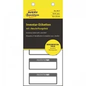 Papier do drukarek - Avery Tabliczki Inwentaryzacyjne No Pell Do Opisu Ręcznego ZWECKFORM 50x20 mm Czarne Ramki 1 Pole Na Tekst 50szt - miniaturka - grafika 1