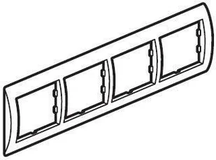 Legrand Sistena Life Ramka 4krotna POZIOMA 771004 - Klawisze i ramki - miniaturka - grafika 2