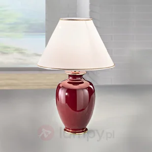 AUSTROLUX BY KOLARZ Kolarz Ciekawa lam. stoł. Bordeaux, wys. 43 cm, śr. 30 cm - Lampy stojące - miniaturka - grafika 3