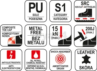 YATO SANDAŁY ROBOCZE SEGURA S1 ROZMIAR 37 YT-80461 - Obuwie robocze - miniaturka - grafika 4