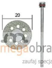 Proxxon Tarcza tnąca diamentowa z otworami, 20mm, 1szt. PR28844 - Materiały ścierne - miniaturka - grafika 2