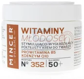 Kremy do twarzy - Mincer Pharma  Witaminy Młodości 50+ Stymulująco - wygładzający półtłusty krem do twarzy 50 ml - miniaturka - grafika 1