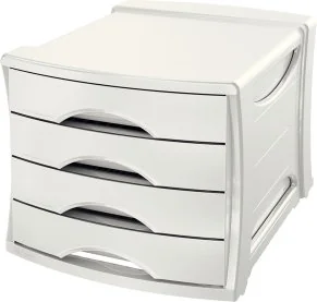 Esselte Pojemnik z szufladami Europost Vivida biały ES584-10 - Pojemniki biurowe - miniaturka - grafika 2