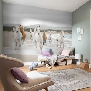 Fototapeta White Horses 368 x 254 cm - Fototapety - miniaturka - grafika 2