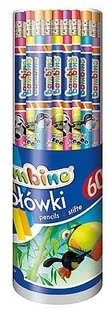 Bambino Ołówki z gumką w tubie 60 sztuk - Przybory szkolne - miniaturka - grafika 2