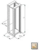 Szafy rack - Triton RACK PODWÓJNY 2x19"" 42U gł.600mm RSX-42-XD6 - miniaturka - grafika 1