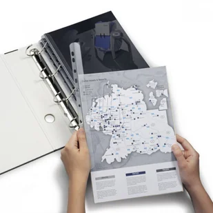 Durable Listwy wsuwane z perforacją 30 kartek 8 sztuk przeźroczyste 2929-19 - Grzbiety do bindownic - miniaturka - grafika 3